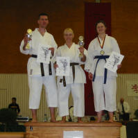 Hessenmeiserschaft 2006 - Thomas Schorr, Monika Rathke-Lang, Stefanie Förster (v.l.n.r)