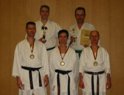 Hessenmeisterschaft und Edelsteinpokal 2007 - Thomas Schorr, Fred Machate, Erika Hänsel, Murat Durak und Wolfgang Krämer (v.l.n.r.)